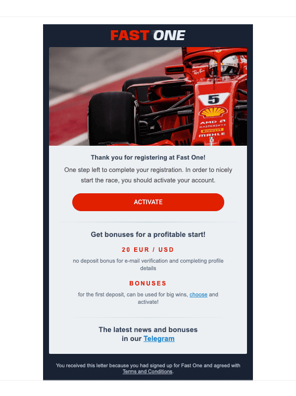 Aktywacja konta i F1 casino 100zl za rejestrację F1 Kasyno 100zl i Aktywacja konta